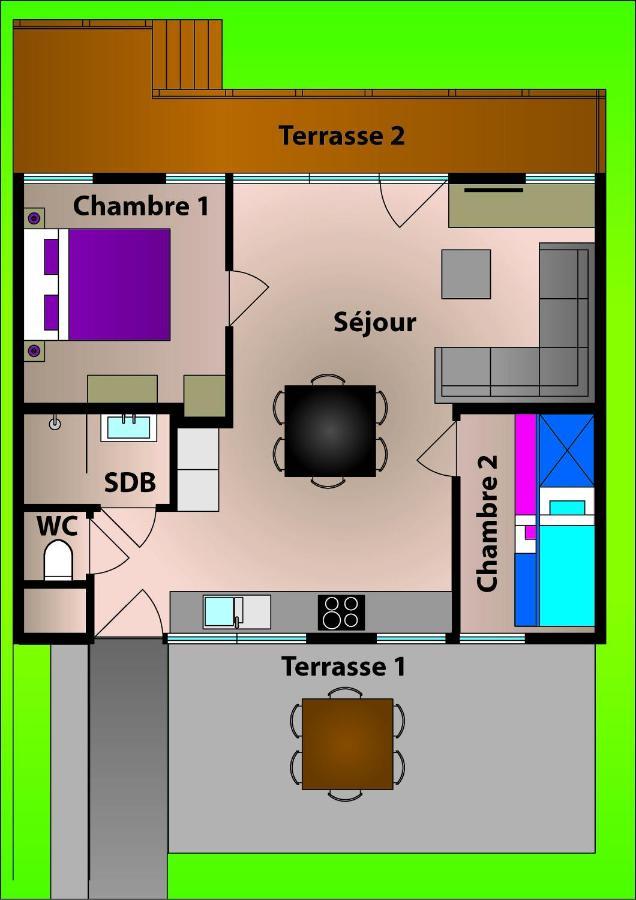 הוילה וירטון Chalet L'Orvallee מראה חיצוני תמונה